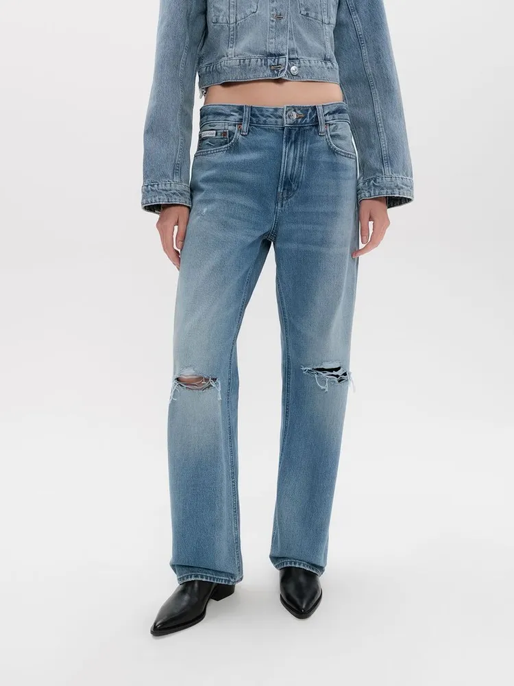 Джинсы Calvin Klein SIGNATURE 90S STRAIGHT GOLD DUST